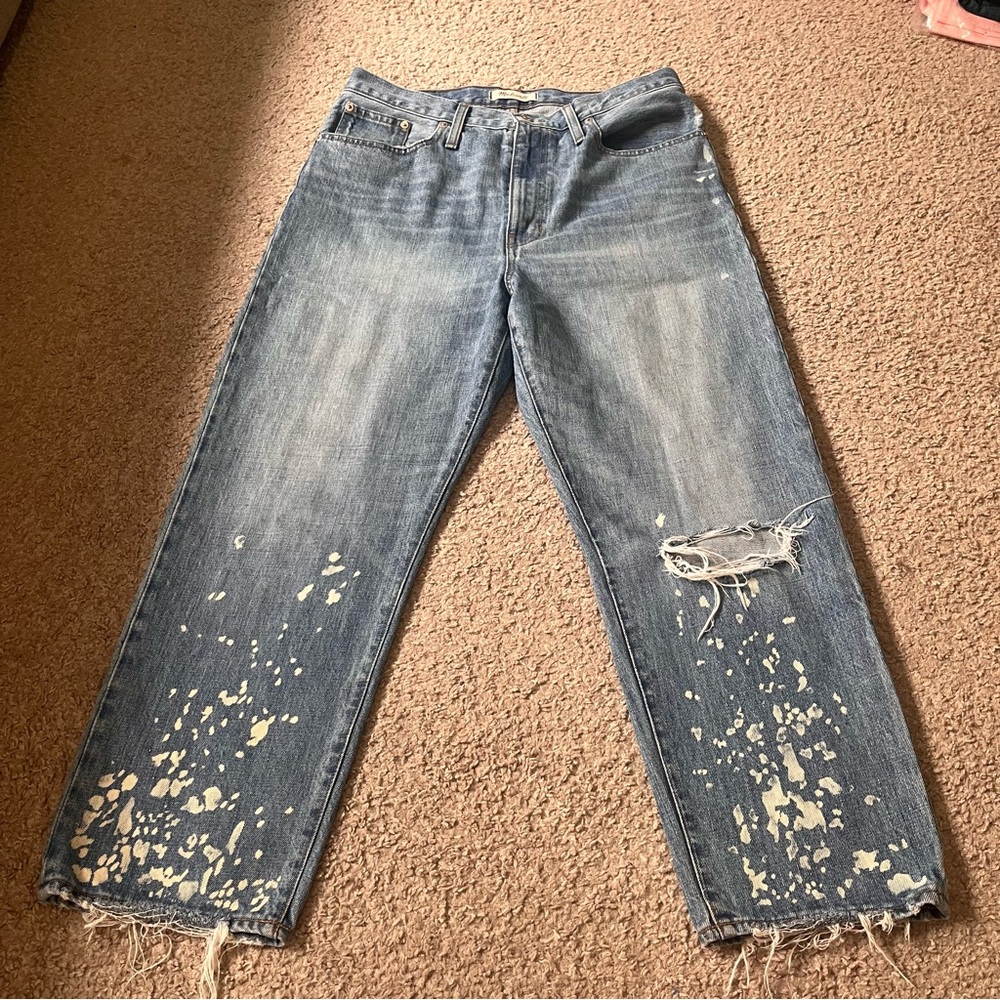 MADEWELL - The Dad Jean BLEACHED EDITION factory distressed 31
